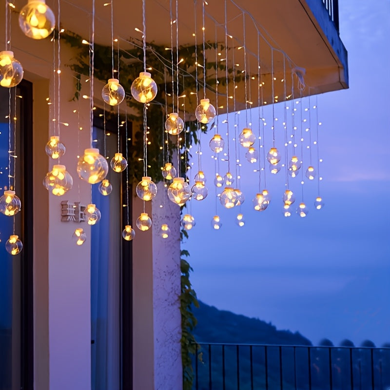 Wishing Ball LED String Lights, 108 LEDs, 8 Lighting Modes