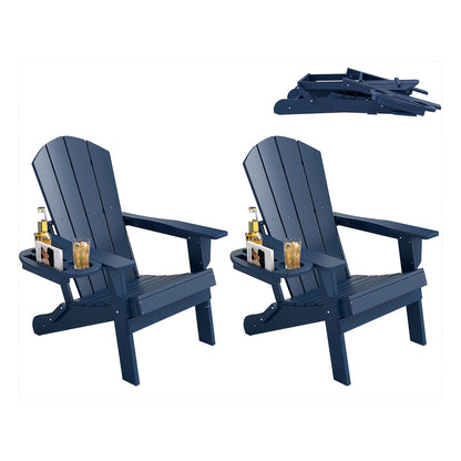 HDPE Adirondack Chair with Ottoman, Adjustable, All-Weather