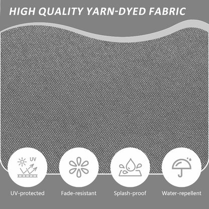 Striped Outdoor Lounge Cushion, Waterproof, Removable Cover, 10 Colours