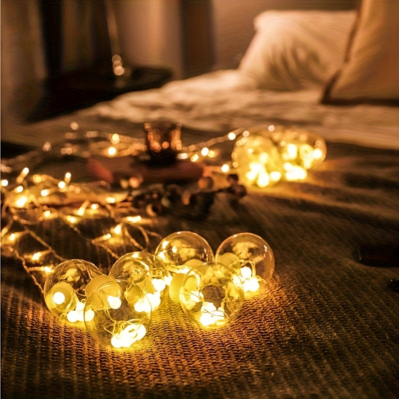 Wishing Ball LED String Lights, 108 LEDs, 8 Lighting Modes