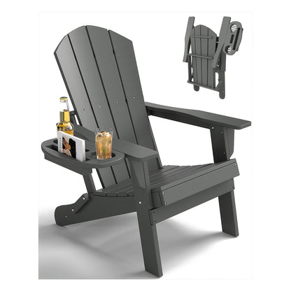 HDPE Adirondack Chair with Ottoman, Adjustable, All-Weather