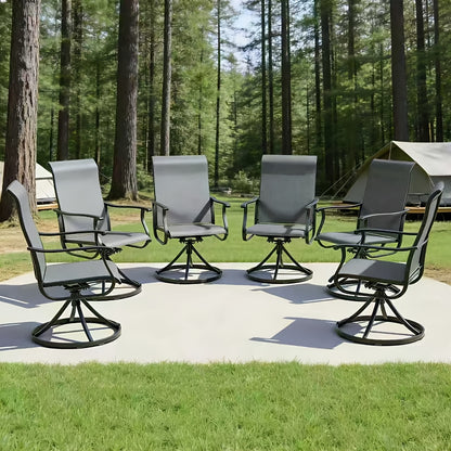 360° Swivel Patio Chairs, UV Resistant, 330 lbs, Set of 2–6