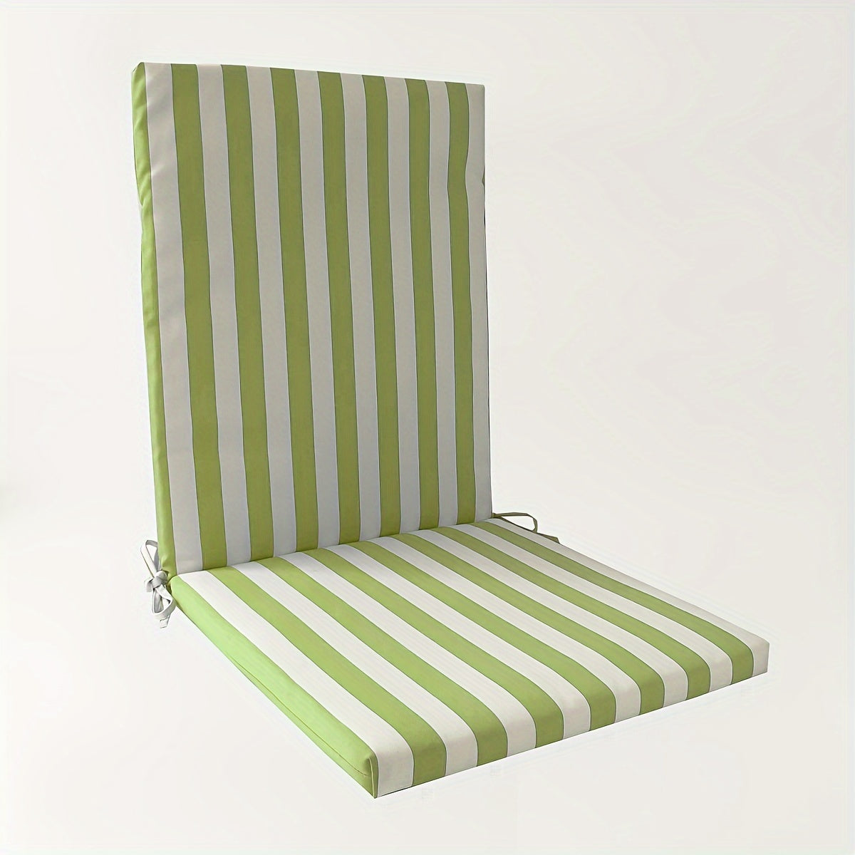 High-Back Chair Cushion, Striped, Foldable, 4 Colour Options
