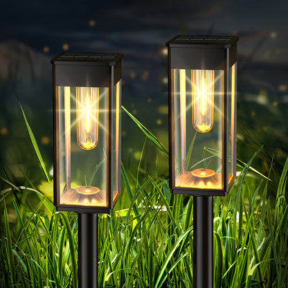 Solar Garden Street Lamps, IP44, Warm White, 4 or 6-Pack