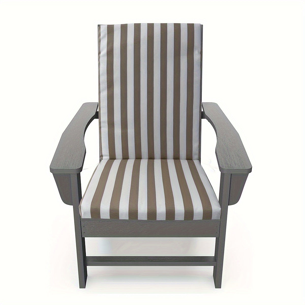 High-Back Chair Cushion, Striped, Foldable, 4 Colour Options