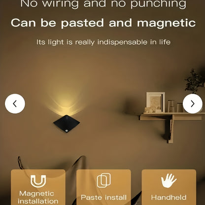 Motion Sensor Wall Light, Battery Powered, Modern, Warm White
