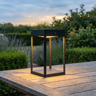 Solar Metal Lantern with Touch Control, Aluminium, 2 Colours