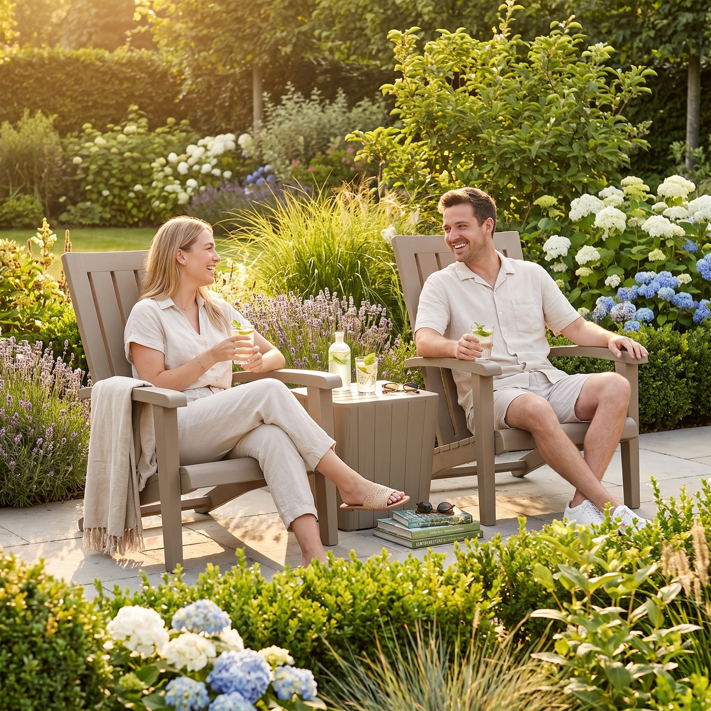 Garden Adirondack chairs lifestyle