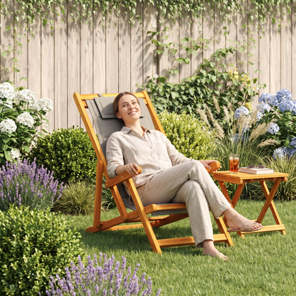 Folding armrest chair lifestyle